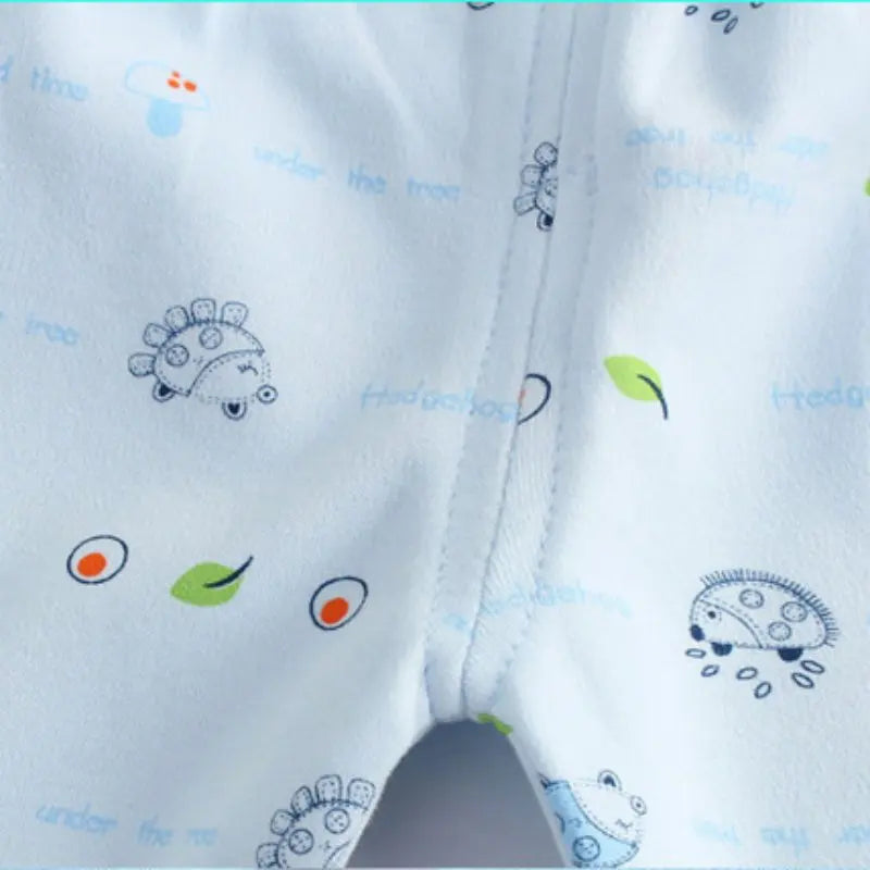 5PCS Newborn Layette Set Infants Boys Girls Baby Cotton Clothes 0-3M Tops Hat Pants Suit Essentials Outfit Sets
