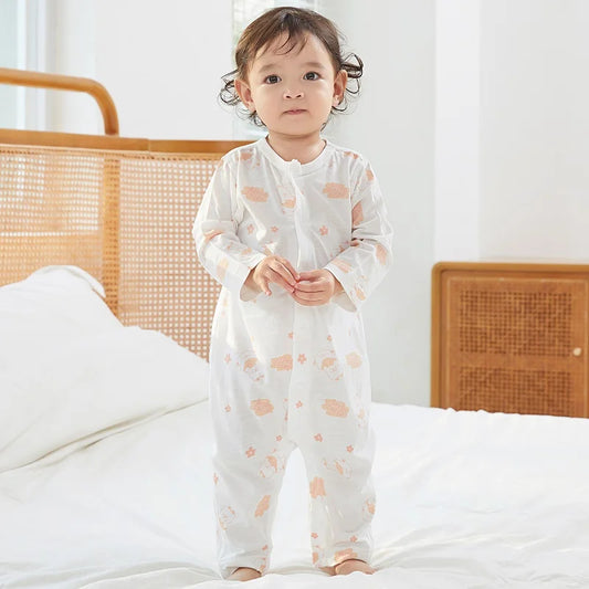3pcs Soft Baby Short-Sleeve Rompers Long-Sleeve Jumpsuit Bodysuit White Cartoon Infant Clothes Overalls  For Boys Girls