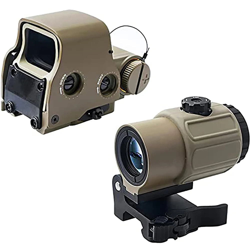 Holographic Collimator Red Dot Optic Sight W/20mm Rail Mounts, Quick Detach Lever