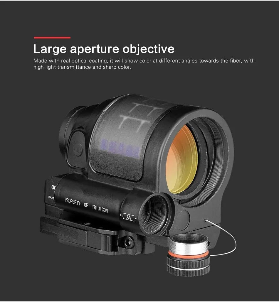 Reflex Sight Solar Power System Hunting 1X38 Red Dot Scope QD Mount