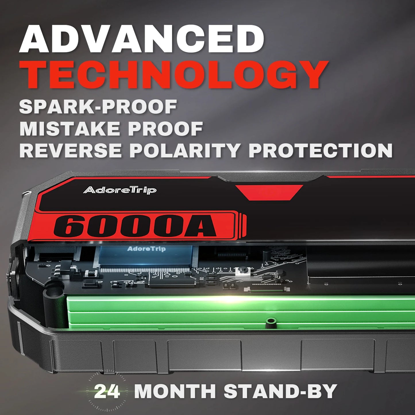 6000A 12V Jump Starter Power Device