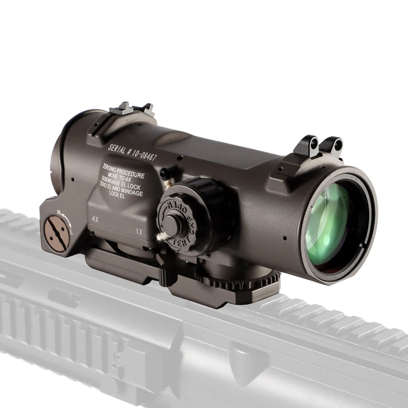 1x-4x Fixed Dual Purpose Rifle Red Dot Sight