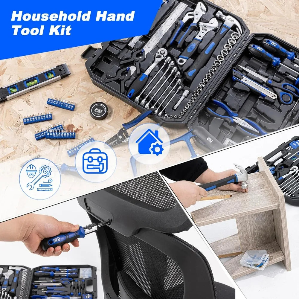 259-Piece Tool Set  with Plastic Storage Toolbox