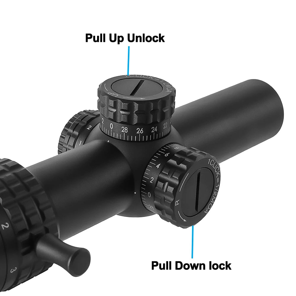 1-5X24 Red and Green Illuminated Reticle Hunting Scope Ar15 Sight