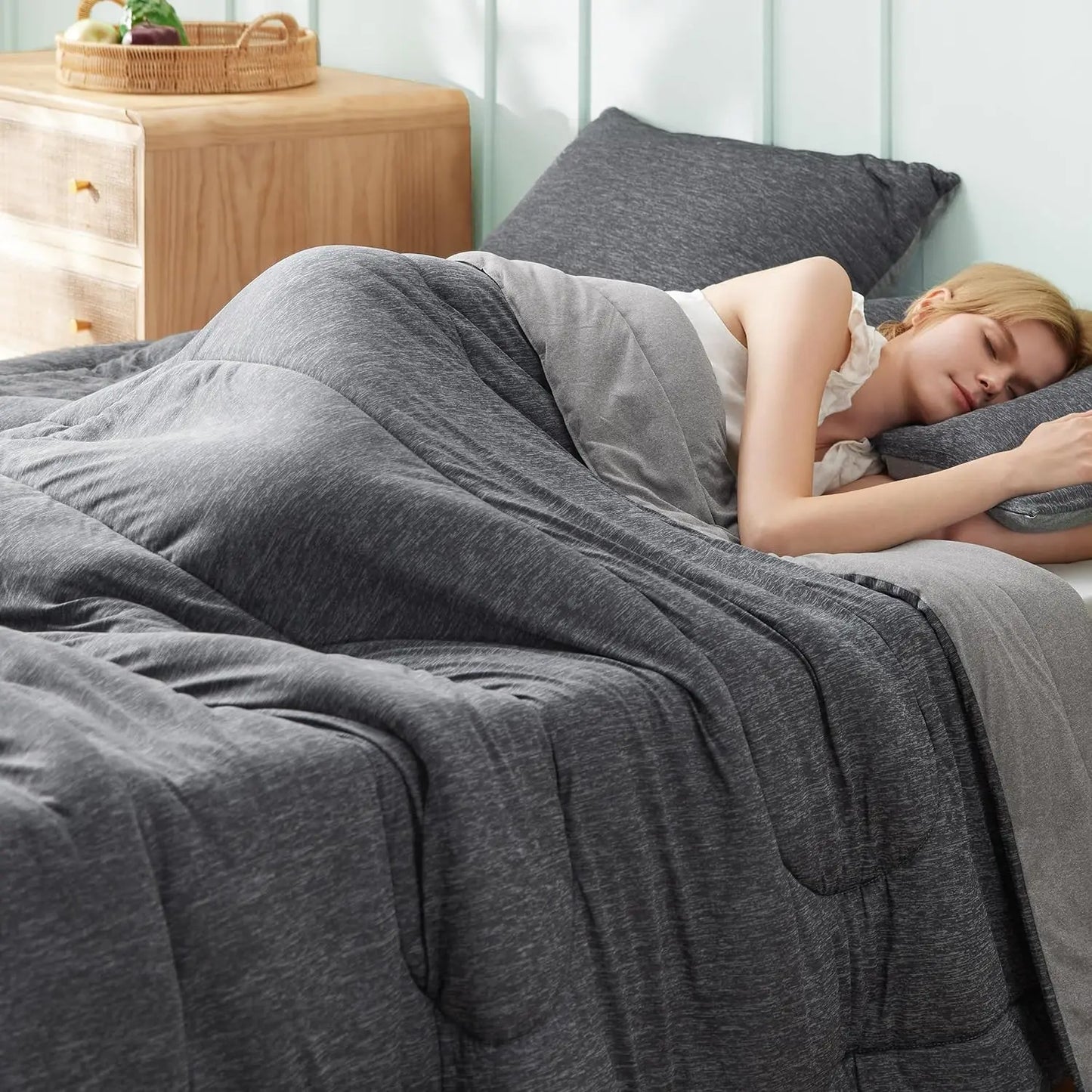 Comforter Set - Cooling and Warm Bed Set, Reversible