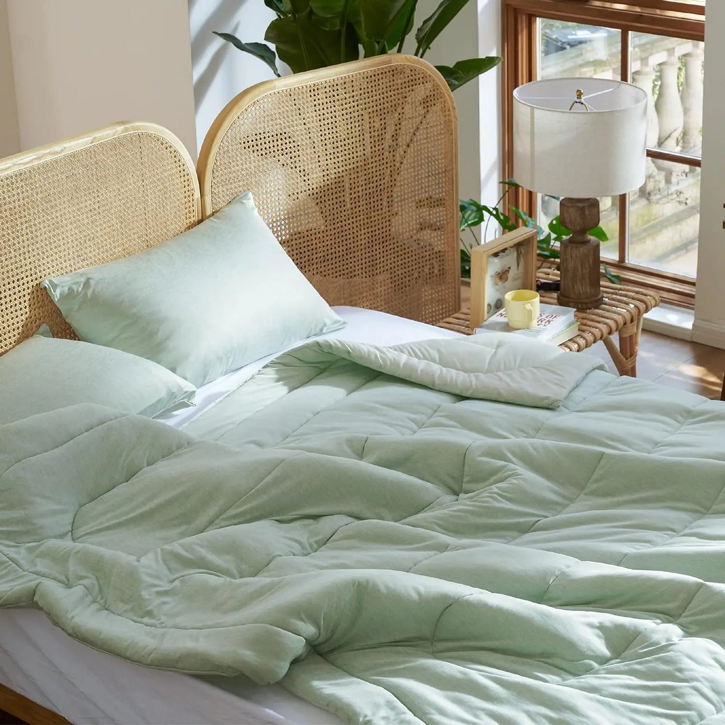 Comforter Set - Cooling and Warm Bed Set, Reversible
