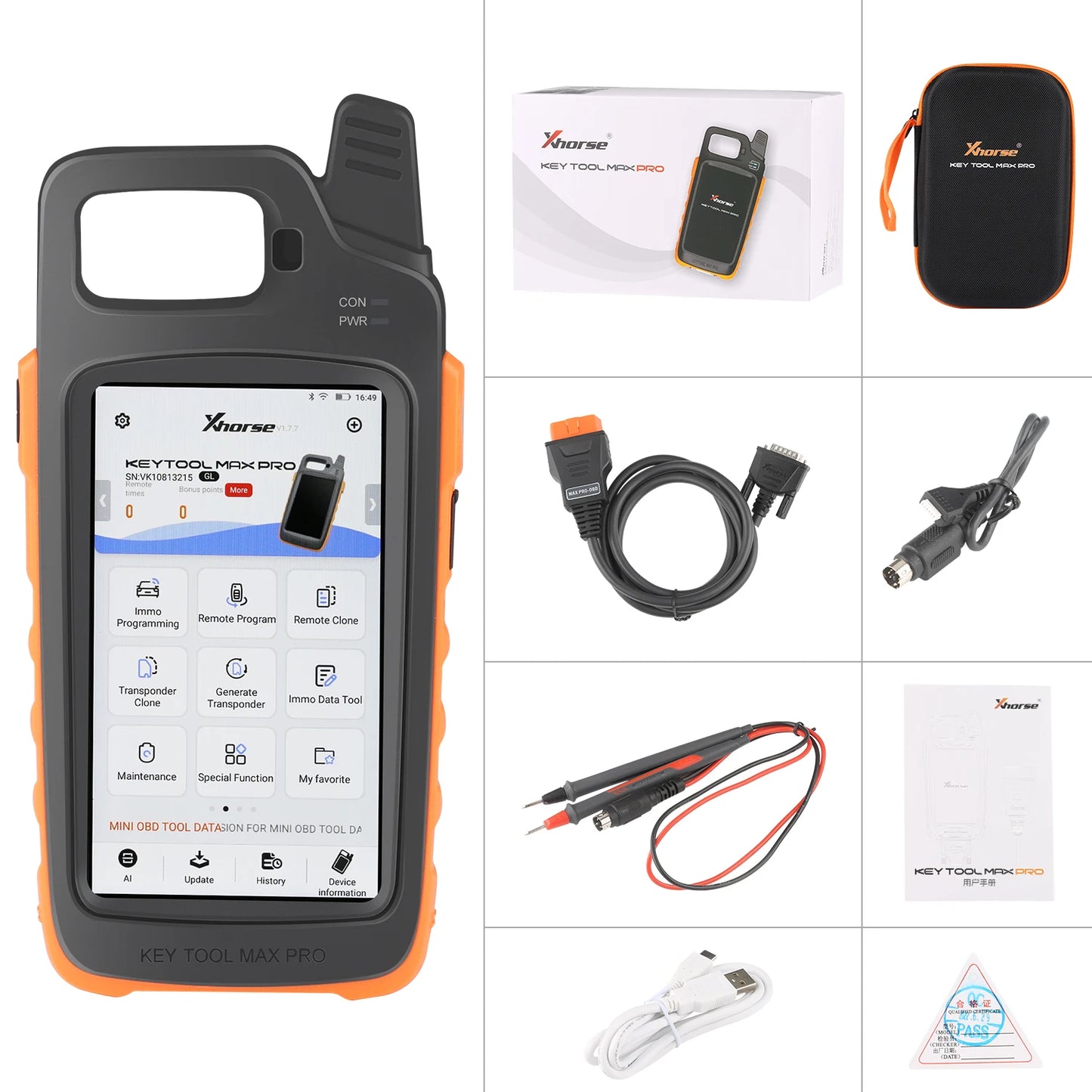 Key Tool Max Pro With MINI OBD Tool