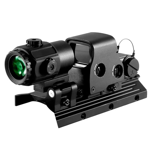 Holographic Collimator Red Dot Optic Sight W/20mm Rail Mounts, Quick Detach Lever