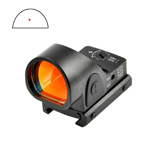 Red Dot Rifle Reflex Scope, 20mm Weaver Rail For Airsoft Hunting Rifle