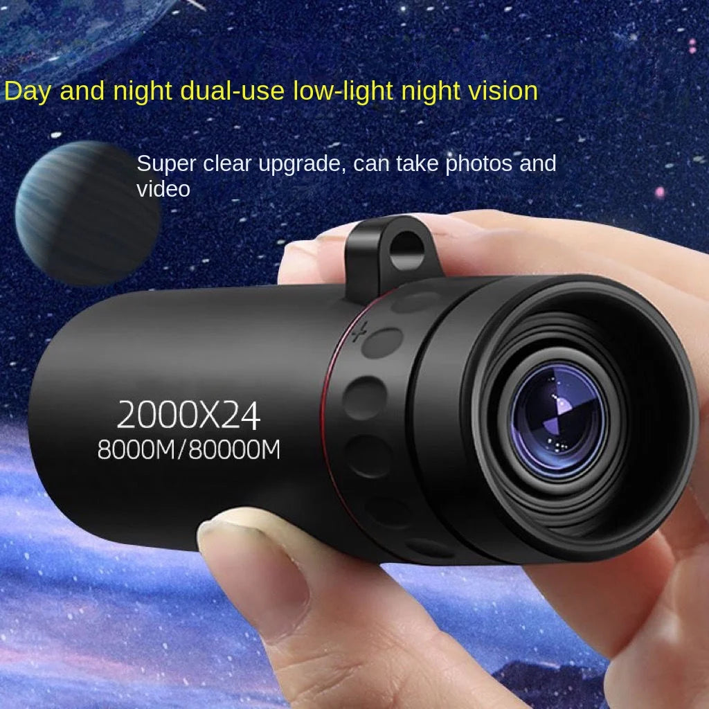 2000x24 HD Monocular Telescope, Hunting, Birdwatching, Scenery Viewing