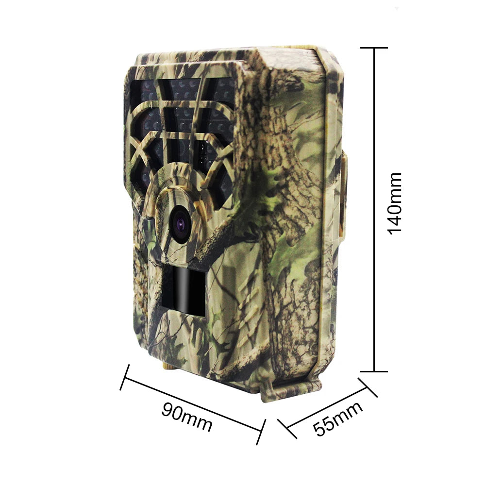 Hunting Camera 5MP 720P Waterproof Wild Surveillance Monitor. Infrared Night Version Photo Tracking Cameras Leaf Camouflage