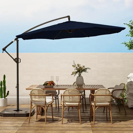 Patio Offset Hanging Umbrella 10 FT Cantilever Outdoor Umbrellas