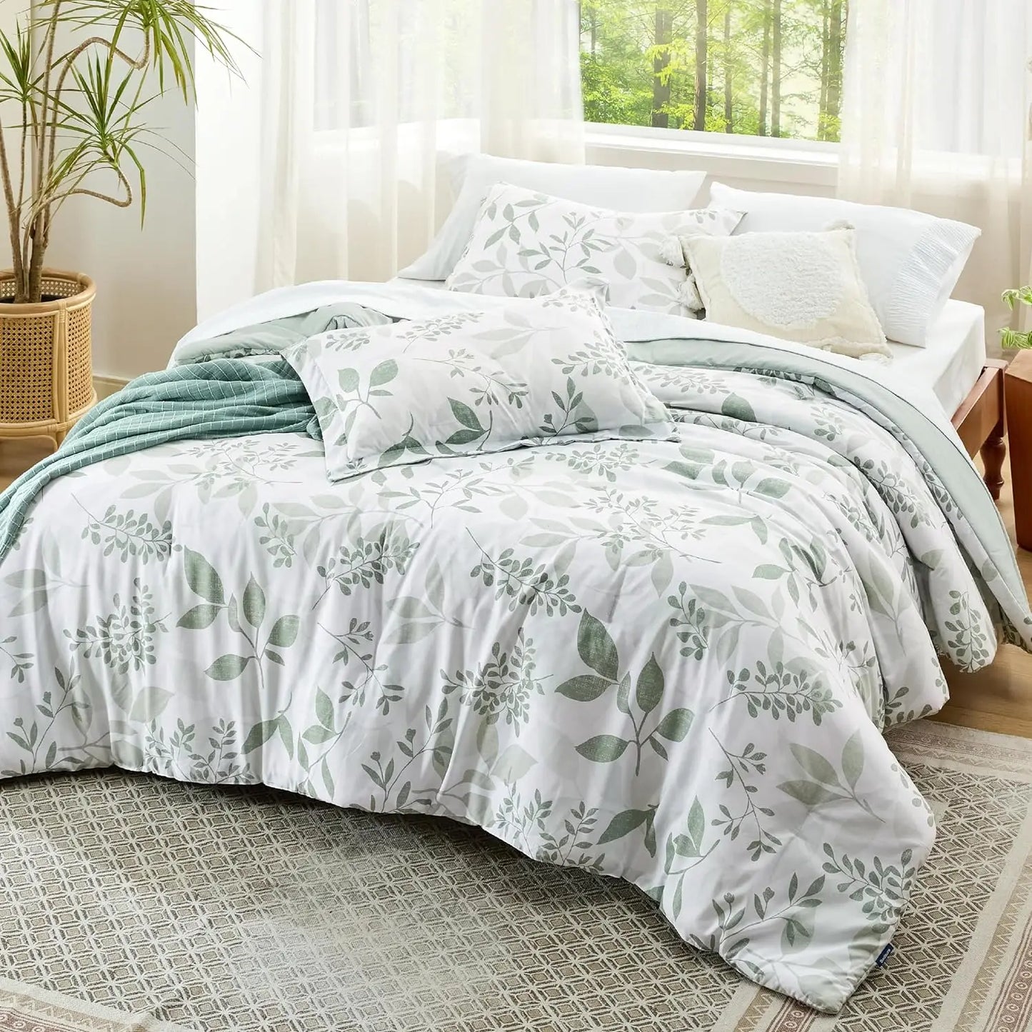 Comforter Set - Size, Fluffy Soft Microfiber Comforter