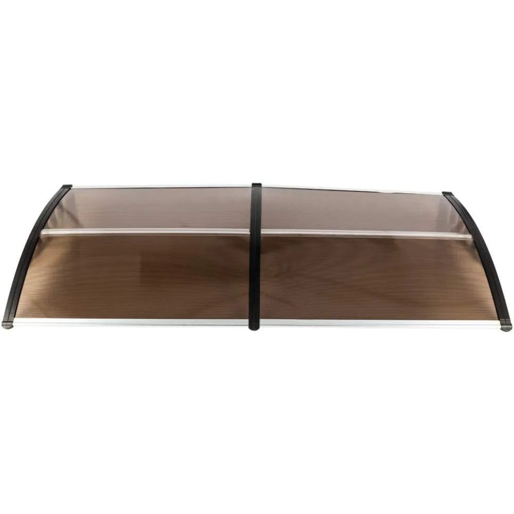 Window Awning Door Canopy 77"x35.4", Polycarbonate Cover Front Door Outdoor Patio Awning Canopy UV Rain Snow Sunlight